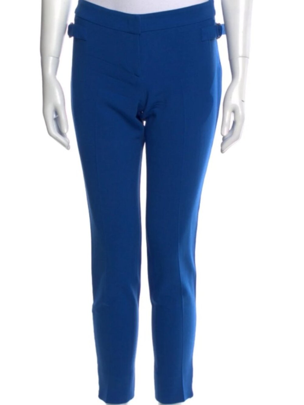 Emilio Pucci Virgin Wool Skinny Leg Pants Zipper Accent Made in Italy $489